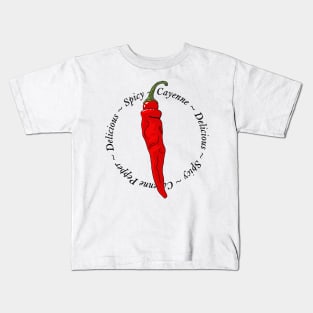 Cayenne Chili Pepper Kids T-Shirt